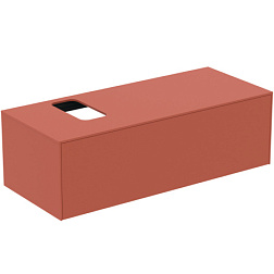 Модуль под раковину Conca 120х50,5х37 см, вырез в столешнице под заказ, матовый закат, система push-to-open T3932Y3 Ideal Standard 