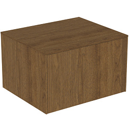 Модуль под раковину Conca 60х50,5х37 см, без выреза в столешнице, темный орех, система push-to-open T4311Y5 Ideal Standard 