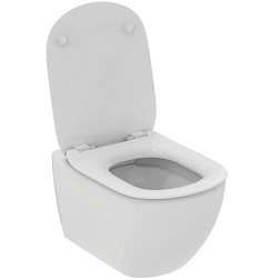 Подвесной унитаз Tesi 36,5х53,5 см, безободковый, с сиденьем T355101 Ideal Standard 