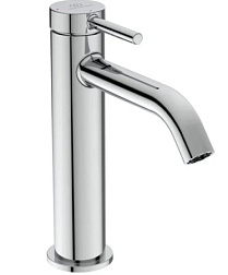 Смеситель для умывальника Ceraline nuovo неповоротный излив, с донным клапаном, холодный старт BD959AA Ideal Standard 