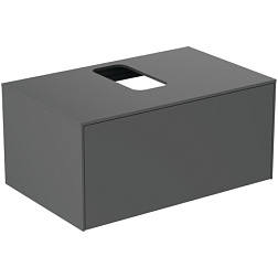 Модуль под раковину Conca 80х50,5х37 см, антрацит матовый, система push-to-open T3929Y2 Ideal Standard 