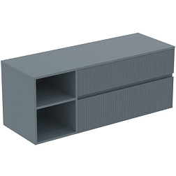 Модуль под раковину Finesse 140,2х50,5х55,8 см, открытая секция, со столешницей, пепельно-голубой матовый E3439UQ Ideal Standard 