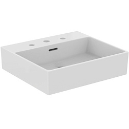 Подвесная раковина Extra 50х45х15 см, с 3 отверстиями под смеситель, нижняя поверхность отшлифована, санфарфор, с отв. под смеситель T388501 Ideal Standard 