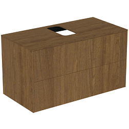 Модуль под раковину Conca 100х50,5х55 см, темный орех, система push-to-open T3942Y5 Ideal Standard 