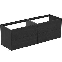 Модуль под раковину Conca 158,5х50,5х54 см, 4 ящика, копченый дуб, система push-to-open T3990Y4 Ideal Standard 