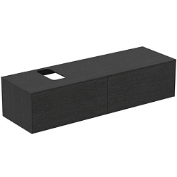 Модуль под раковину Conca 158,7х50,5х37 см, вырез в столешнице под заказ, копченый дуб, система push-to-open T3983Y4 Ideal Standard 