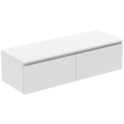 Модуль под раковину Finesse 140,2х50,5х37,8 см, 2 ящика (расположены рядом), со столешницей, белый матовый (лак) E3432Y1 Ideal Standard 