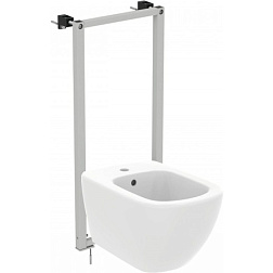 Биде Tesi 36х53 см, белый матовый, с инсталяцией, подвесное, без крышки D3868V1 Ideal Standard 