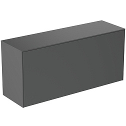 Тумба для ванной Conca 1 ящик, антрацит матовый, подвесной монтаж 120х37,3х55 см T4320Y2 Ideal Standard 