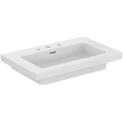 Подвесная раковина Extra 81х51х15 см, с 3 отверстиями под смеситель, санфарфор, с отв. под смеситель T436401 Ideal Standard 
