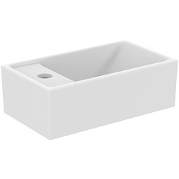 Подвесная раковина Tempo 37х21х12 см, отверстие под смеситель слева, санфарфор, с отв. под смеситель E2113V1 Ideal Standard 