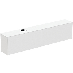 Модуль под раковину Conca 238,7х37,3х55 см, вырез в столешнице под заказ, белый матовый, система push-to-open T4340Y1 Ideal Standard 