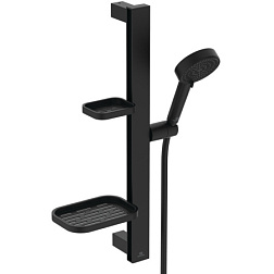 Душевой гарнитур Alu + матовый, 2 режима ручной лейки, чёрный цвет BD586XG Ideal Standard 