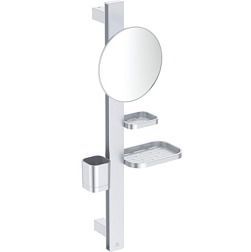 Настенное косметическое зеркало для ванной Alu + диаметр 20,5 см, хром BD589SI Ideal Standard 