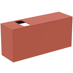 Модуль под раковину Conca 120х37,3х55 см, 1 ящик, вырез в столешнице под заказ, матовый закат, система push-to-open T3938Y3 Ideal Standard 