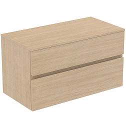 Модуль под раковину Finesse 100,2х50,5х55,8 см, со столешницей, светлый дуб (натуральный шпон) E3435US Ideal Standard 