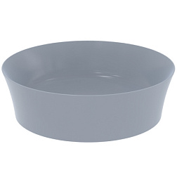 Накладная раковина Ipalyss 40х40х12 см, технология Diamatec®, цвет порох, санфарфор, синий матовый E1398X8 Ideal Standard 