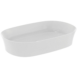 Накладная раковина Ipalyss 60х38х12 см, технология Diamatec®, санфарфор, белый матовый E1396V1 Ideal Standard 