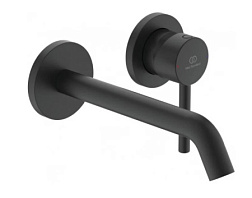 Внешняя часть встраиваемого смесителя для раковины Ceraline длина излива 20,4см, чёрный цвет A6938XG Ideal Standard 