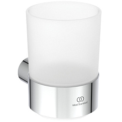 Настенный стакан Conca хром, с держателем T4505AA Ideal Standard 