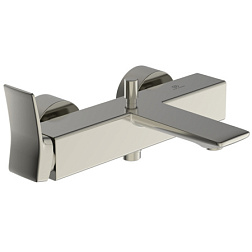 Настенный смеситель Conca неповоротный излив, с выходом на душ (без лейки), стальной цвет BC762GN Ideal Standard 