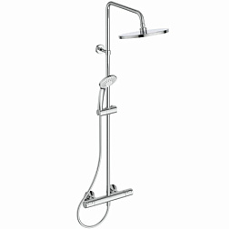 Душевая система без излива Ceratherm T25  3 режима ручной лейки, 25 см, round, термостат, верхний душ, с лейкой A7627AA Ideal Standard 