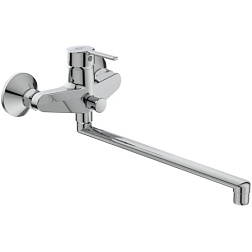 Настенный смеситель IdealStyle длинный излив 40см, поворотный излив, с выходом на душ (без лейки) BD042AA Ideal Standard 