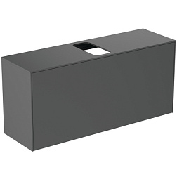 Модуль под раковину Conca 120х37,3х55 см, 1 ящик, антрацит матовый, система push-to-open T3937Y2 Ideal Standard 