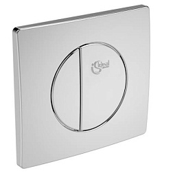 Клавиша смыва кнопка круглая, пластик, механическая, хром W3091AA Ideal Standard 