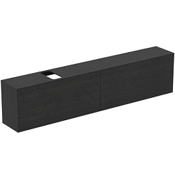 Модуль под раковину Conca 238,7х37,3х55 см, вырез в столешнице под заказ, копченый дуб, система push-to-open T4340Y4 Ideal Standard 