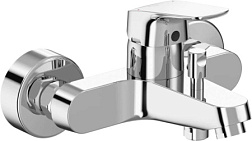 Настенный смеситель Ceraflex обратный клапан, неповоротный излив, с выходом на душ (без лейки) B1721AA Ideal Standard 