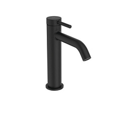Смеситель для умывальника Ceraline nuovo неповоротный излив, чёрный цвет, без донного клапана, холодный старт BD760XG Ideal Standard 