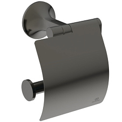 Держатель туалетной бумаги La Dolce Vita графит, с крышкой T5509A5 Ideal Standard 