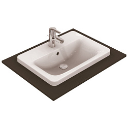 Встраиваемая сверху раковина Connect 58х43 см, санфарфор E504401 Ideal Standard 