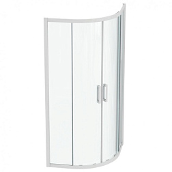 Душевое ограждение Connect 2 90х90х195 см, 6 мм, четверть круга, белый профиль K966101 Ideal Standard 
