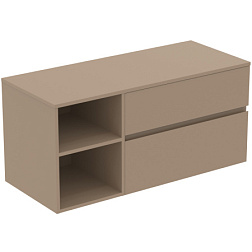 Модуль под раковину Finesse 120,2х50,5х55,8 см, со столешницей, серо-бежевый матовый E3438UP Ideal Standard 