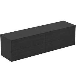 Тумба для ванной Conca 4 ящика, копченый дуб, подвесной монтаж 198,7х50,5х55 см T4326Y4 Ideal Standard 