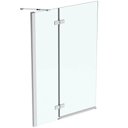 Шторка для ванны I.life 100х150 см, левая, прозрачная, поворотная T4887EO Ideal Standard 