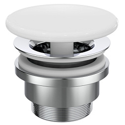 Сливной набор для раковины глянцевый, белый цвет, без перелива E211401 Ideal Standard 