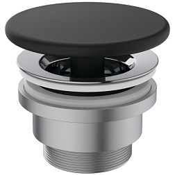 Сливной набор для раковины матовый, чёрный цвет, без перелива E2114V3 Ideal Standard 