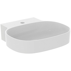 Подвесная раковина Linda-X 50х48х13,5 см, санфарфор, бежевый матовый, с отв. под смеситель T4985V1 Ideal Standard 