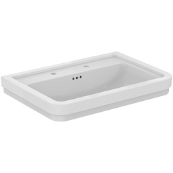 Подвесная раковина Calla 71,5х50х15 см, с 2-мя отверстиями под смеситель, санфарфор, с отв. под смеситель E222201 Ideal Standard 