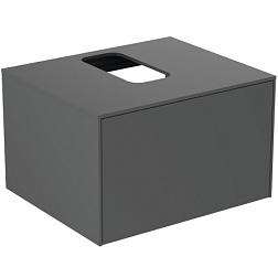 Модуль под раковину Conca 60х50,5х37 см, антрацит матовый, система push-to-open T3928Y2 Ideal Standard 