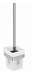 Настенный ёршик Iom Square с держателем, стеклянный стакан, хром E2194AA Ideal Standard 