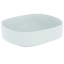 Накладная раковина Linda-X 45х38х13 см, без перелива, санфарфор, белый матовый T4400V1 Ideal Standard 