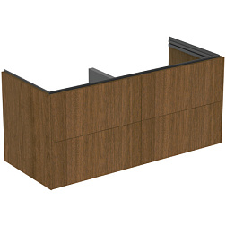 Модуль под раковину Conca 120х50,5х55 см, 4 ящика, темный орех, система push-to-open T5517Y5 Ideal Standard 