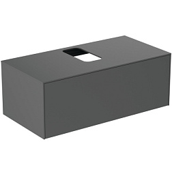 Модуль под раковину Conca 100х50,5х37 см, антрацит матовый, система push-to-open T3930Y2 Ideal Standard 