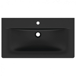 Накладная раковина Connect Air 84х46х16,5 см, санфаянс, черный матовый, с отв. под смеситель E0279V3 Ideal Standard 