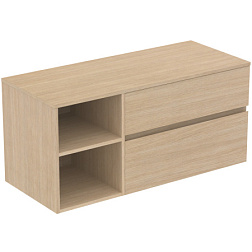 Модуль под раковину Finesse 120,2х50,5х55,8 см, со столешницей, светлый дуб (натуральный шпон) E3438US Ideal Standard 