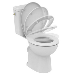 Сиденье для унитаза Ecco дюропласт, с микролифтом W303001 Ideal Standard 